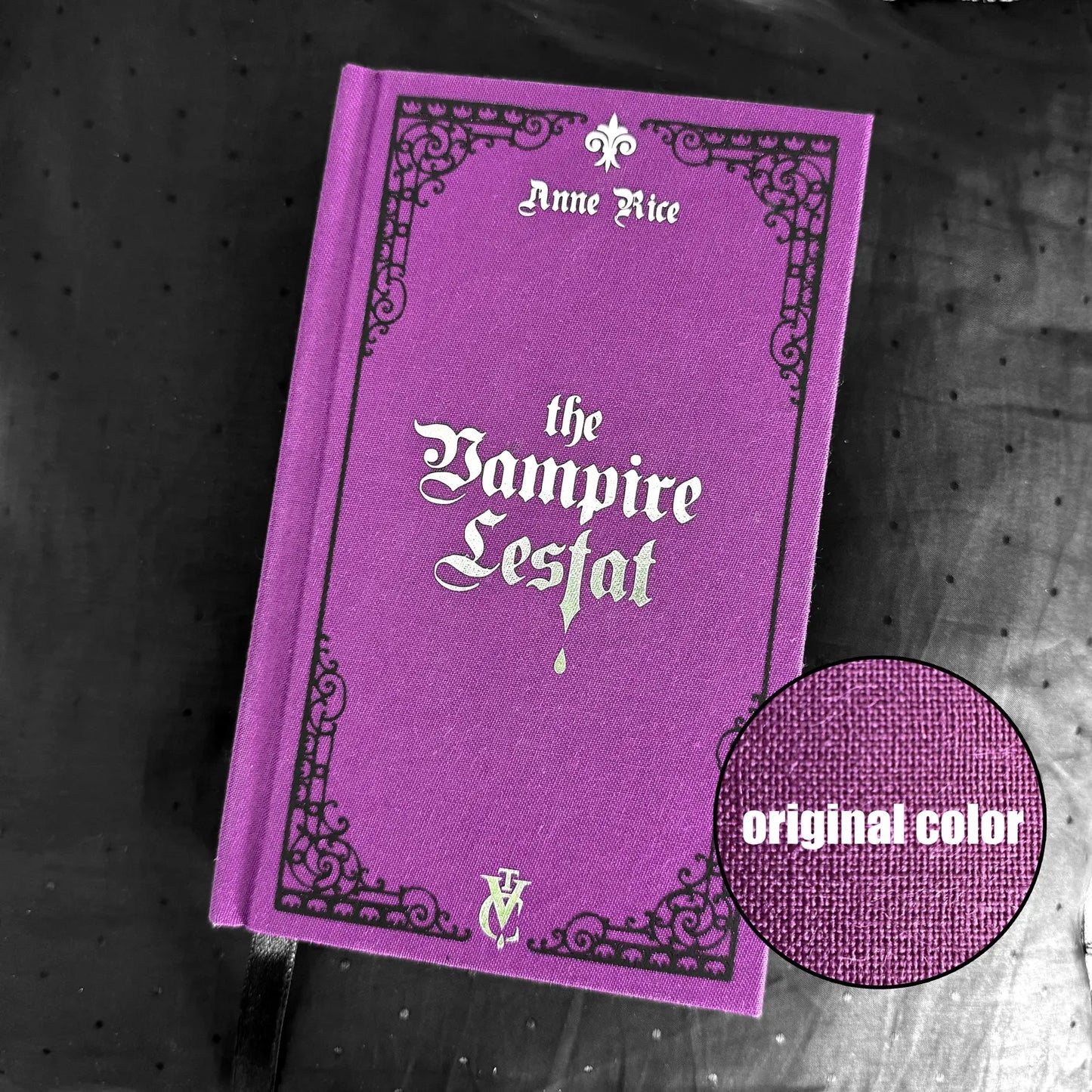 The Vampire Lestat Custom Rebound Book, The Vampire Chronicles Part Two – Clothbound, Handmade, Anne Rice