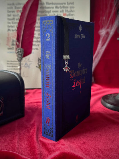 The Vampire Lestat Custom Rebound Book, The Vampire Chronicles Part Two – Clothbound, Handmade, Anne Rice