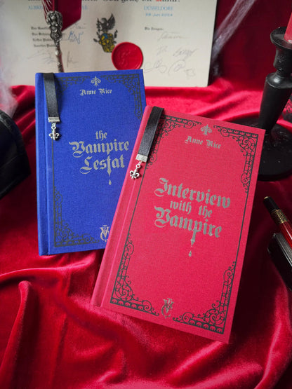 Interview with the Vampire & The Vampire Lestat Custom Rebound Books Bundle – Clothbound, Handmade, Anne Rice