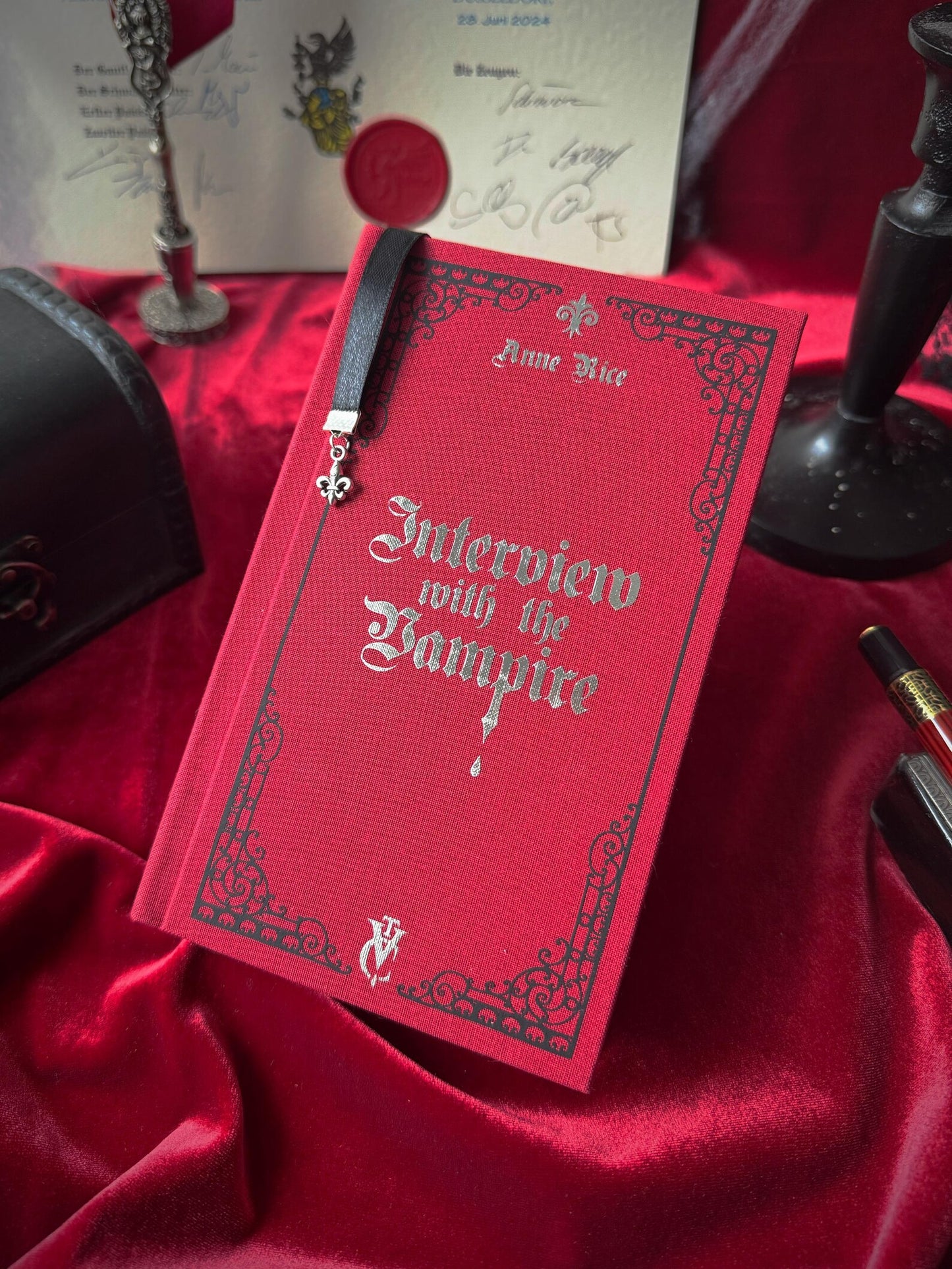 Interview with the Vampire & The Vampire Lestat Custom Rebound Books Bundle – Clothbound, Handmade, Anne Rice
