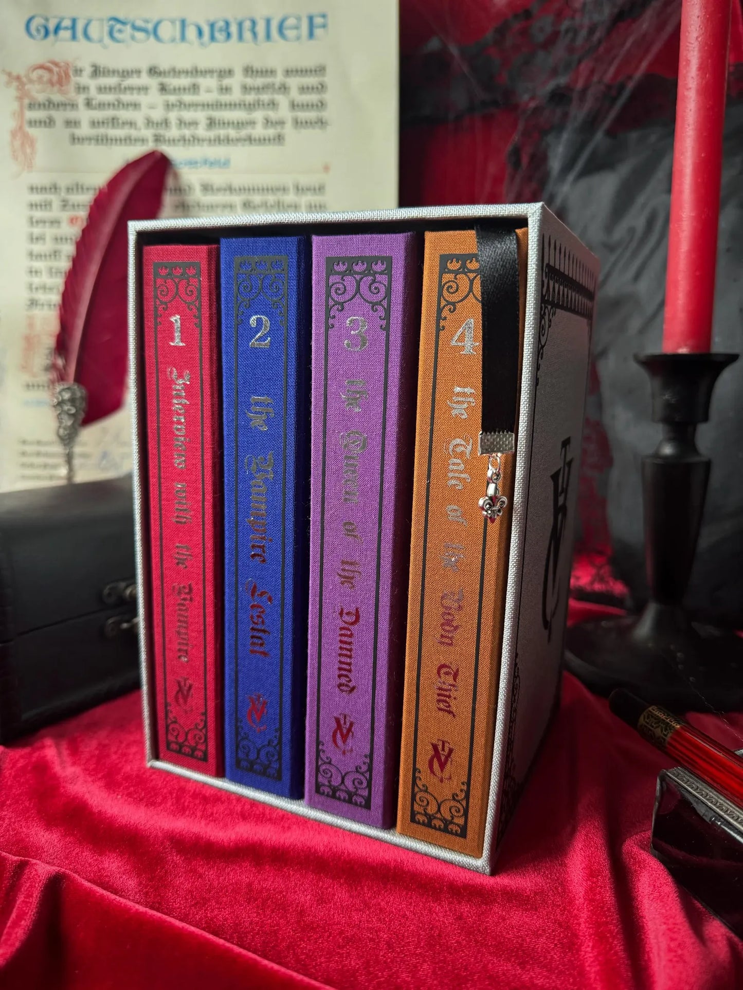 The Vampire Chronicles Custom Rebound Book Set – Clothbound, Handmade, Anne Rice