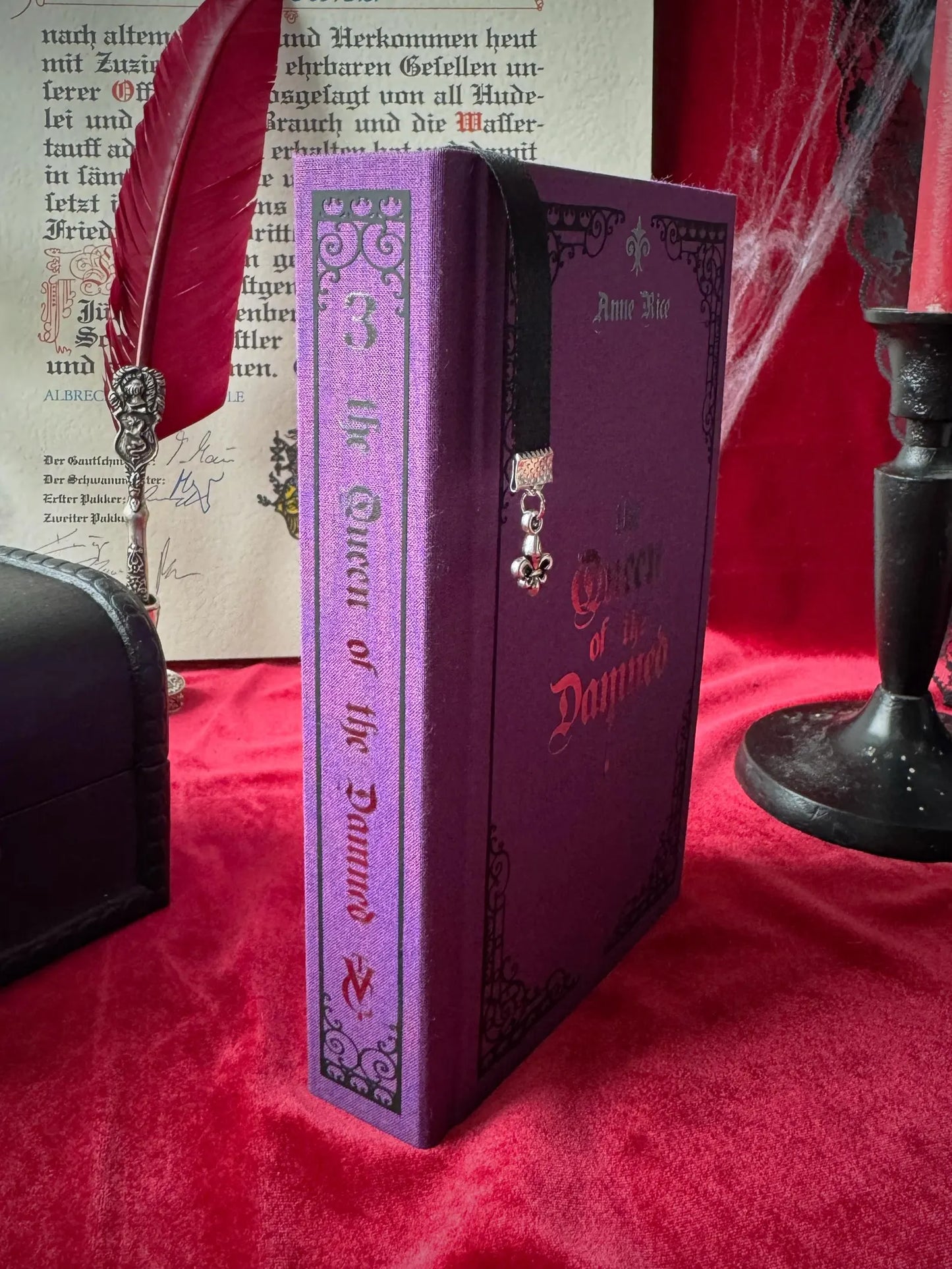 The Queen of the Damned Custom Rebound Book Part Three – Clothbound, Handmade, Anne Rice