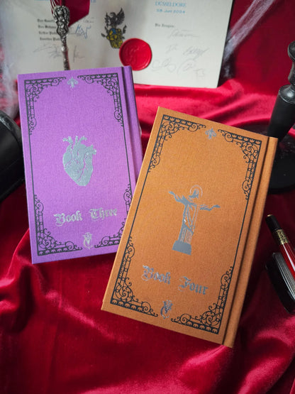 Queen of the Damned & Tale of the Body Thief Custom Rebound Books Bundle – Clothbound, Handmade, Anne Rice