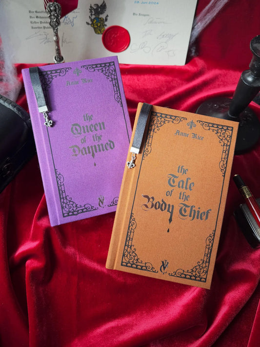 Queen of the Damned & Tale of the Body Thief Custom Rebound Books Bundle – Clothbound, Handmade, Anne Rice