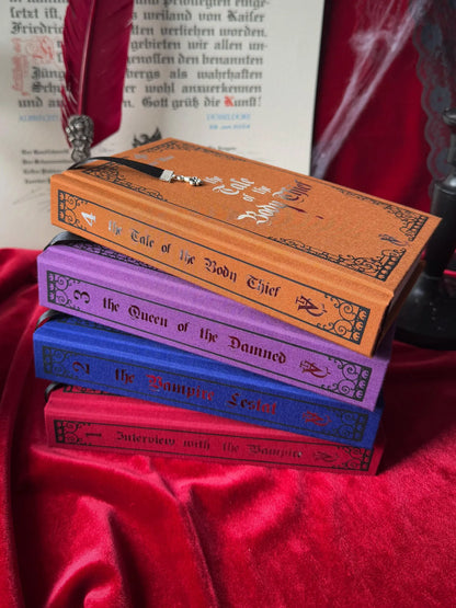 The Vampire Chronicles Custom Rebound Book Set – Clothbound, Handmade, Anne Rice