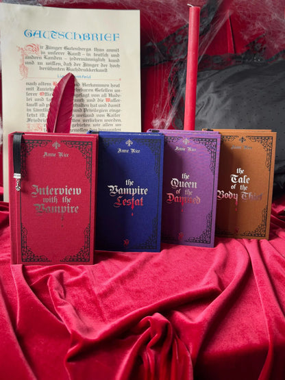 The Vampire Chronicles Custom Rebound Book Set – Clothbound, Handmade, Anne Rice