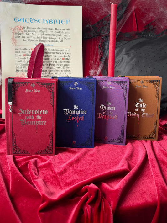 The Vampire Chronicles Custom Rebound Book Set – Clothbound, Handmade, Anne Rice