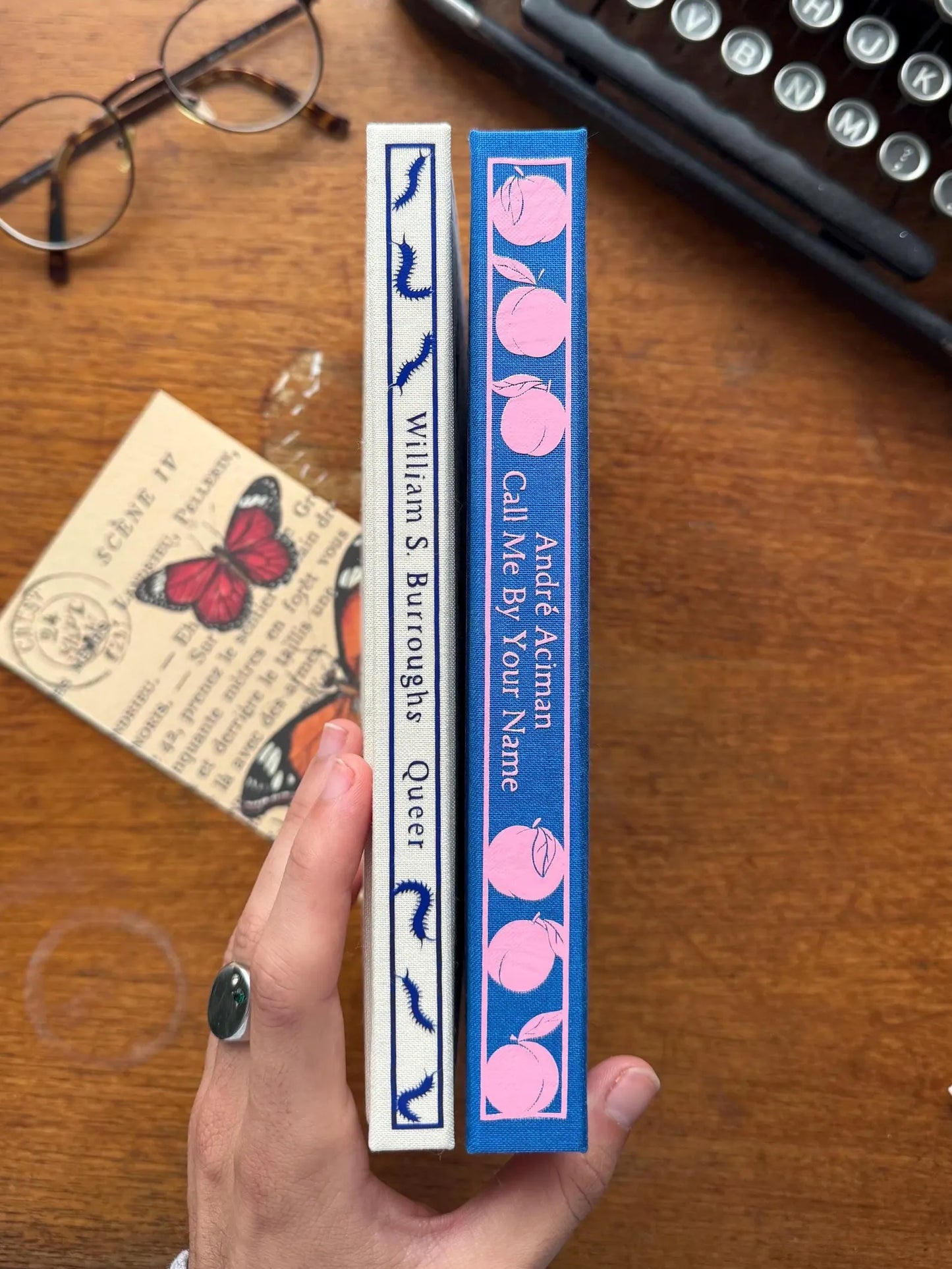 Call me by your name & Queer Custom Rebound Book Set – Special Edition, Penguin Classic Clothbound, Handmade