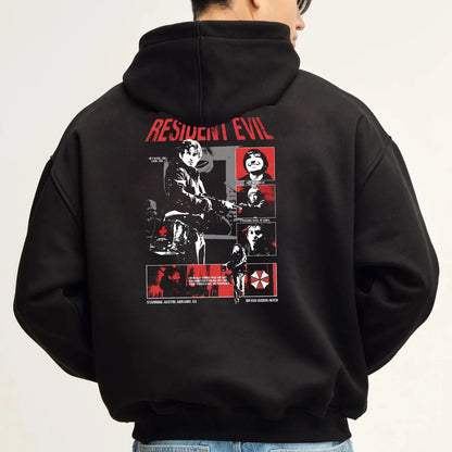 Resident Evil Retro Movie Poster Hoodie - Unisex Graphic Hoodie