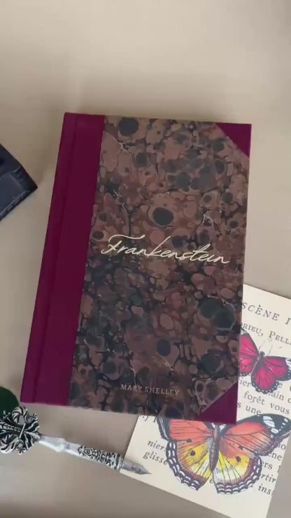 Frankenstein Custom Rebound Book – Clothbound, Handmade, Mary Shelley